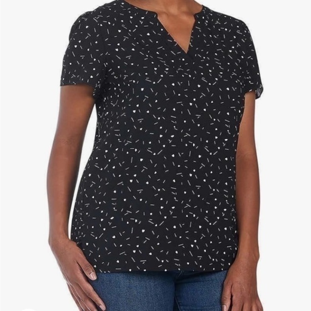 Hilary Radley Heart Blouse